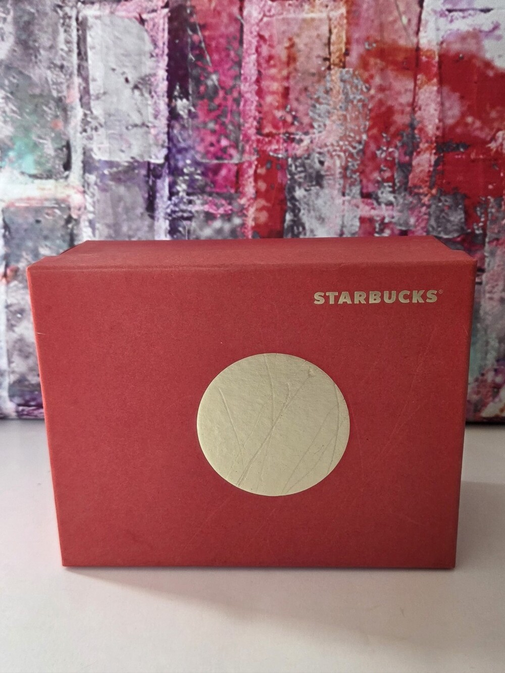 Starbucks Red Gift Box with Gold Accent